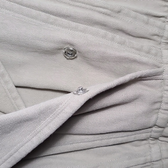 IRO Olno Pull-On 100% Cotton Twill Fabric Romper in Beige Size 36 US 4 - Picture 11 of 16